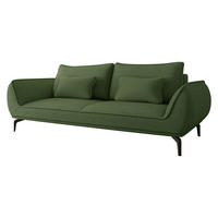 SCHLAFSOFA Cavo 3R - Schwarz/Grün, Holz/Textil (249/86/118cm) - MIRJAN24