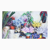FUSSMATTE Blumentreppe, Gummi 45/76 cm - Multicolor, Naturmaterialien (45/76cm) - Homescapes