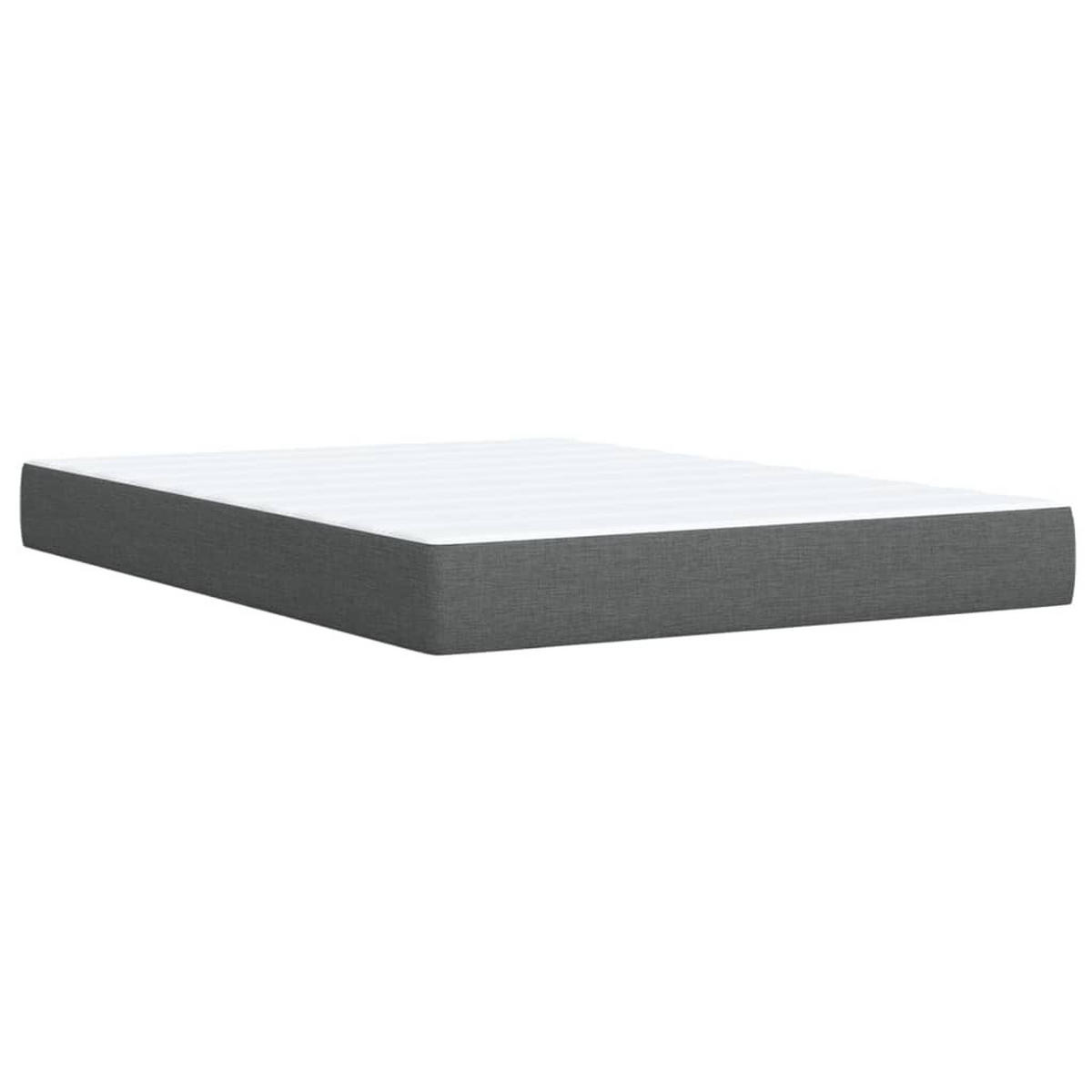 BOXSPRINGBETT 160/200 Cm Grau Gewebe - Grau, Textil (160/200cm) - vidaXL