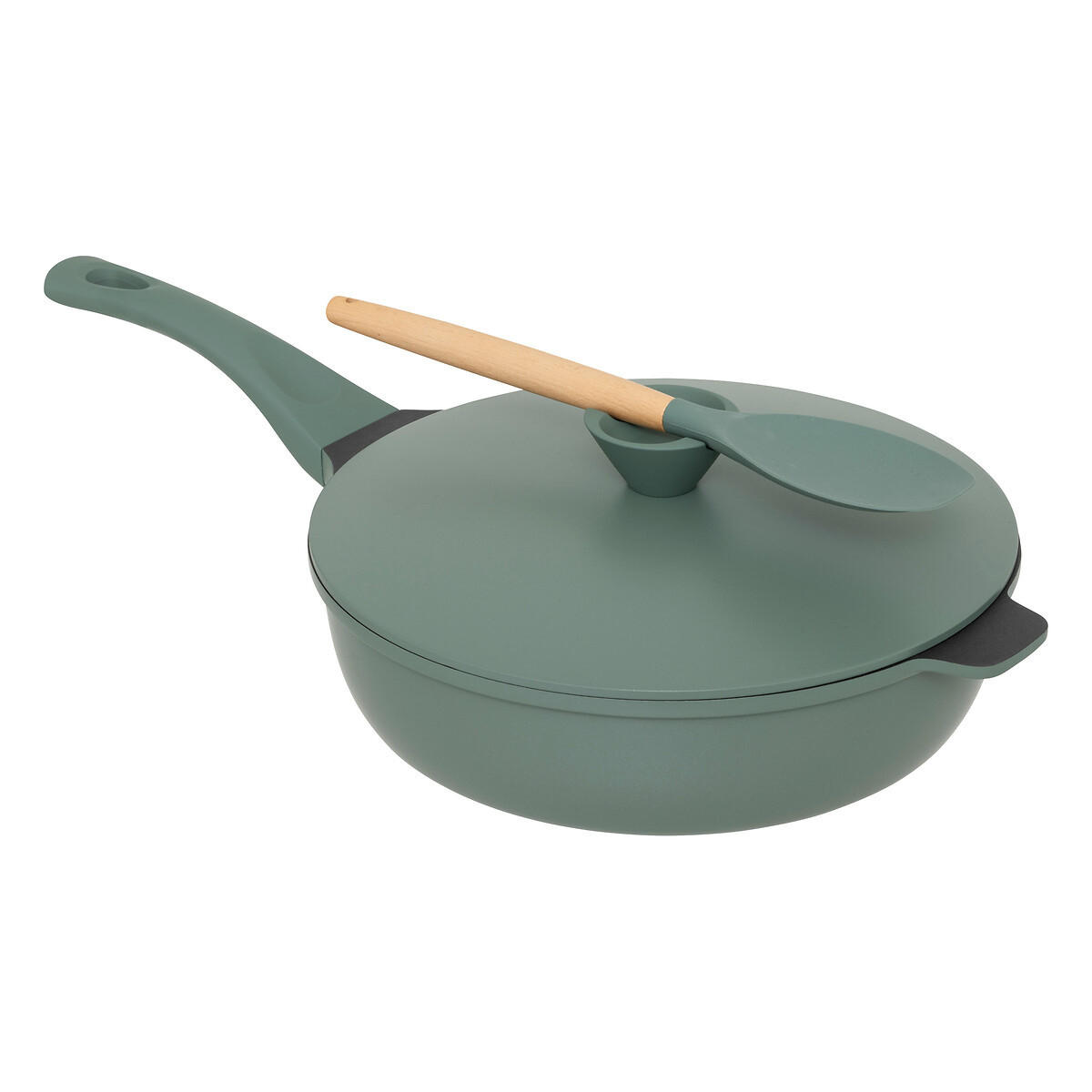 DAMPFGAR-PFANNE Healthy 4-teilig - Grün, Metall (29.2cm) - 5five Simply Smart