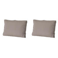 RÜCKENKISSEN Rippe 40/60 cm 2er-Set - Braun, Textil (60/8/40cm) - Madison