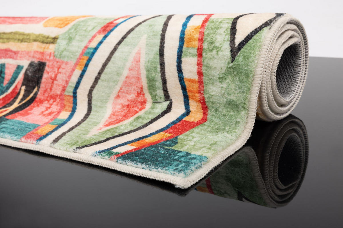 BADTEPPICH Ariella Bunt 60x100 cm - Multicolor, Textil (60/100cm) - Gino Falcone