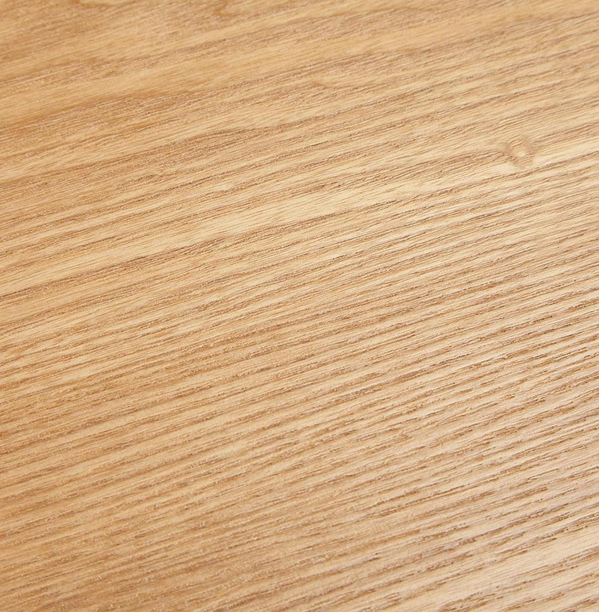 ESSTISCH Rund Holz Metallgestell Modern ZERANI, Beige 140x140x75 cm - Beige/Schwarz, Holz/Metall (140/140/75cm) - KADIMA DESIGN