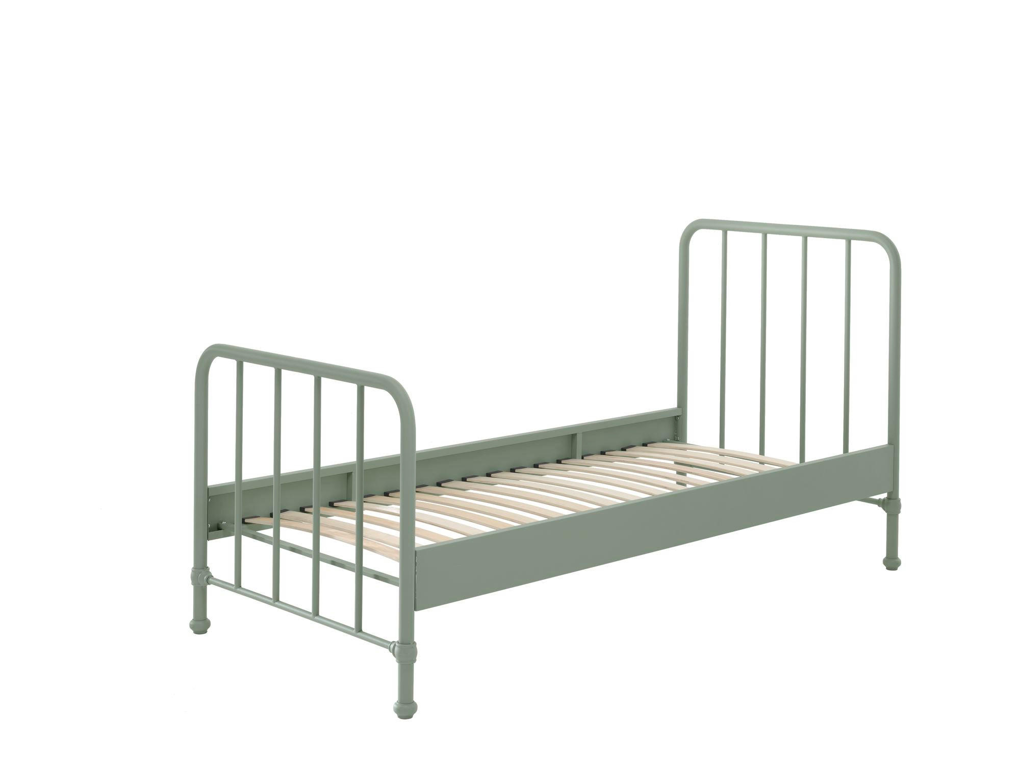 METALLBETT Kay 97x110x206 aus Metall in Grün matt - Grün, Metall (90/200cm) - 58aufmkessel