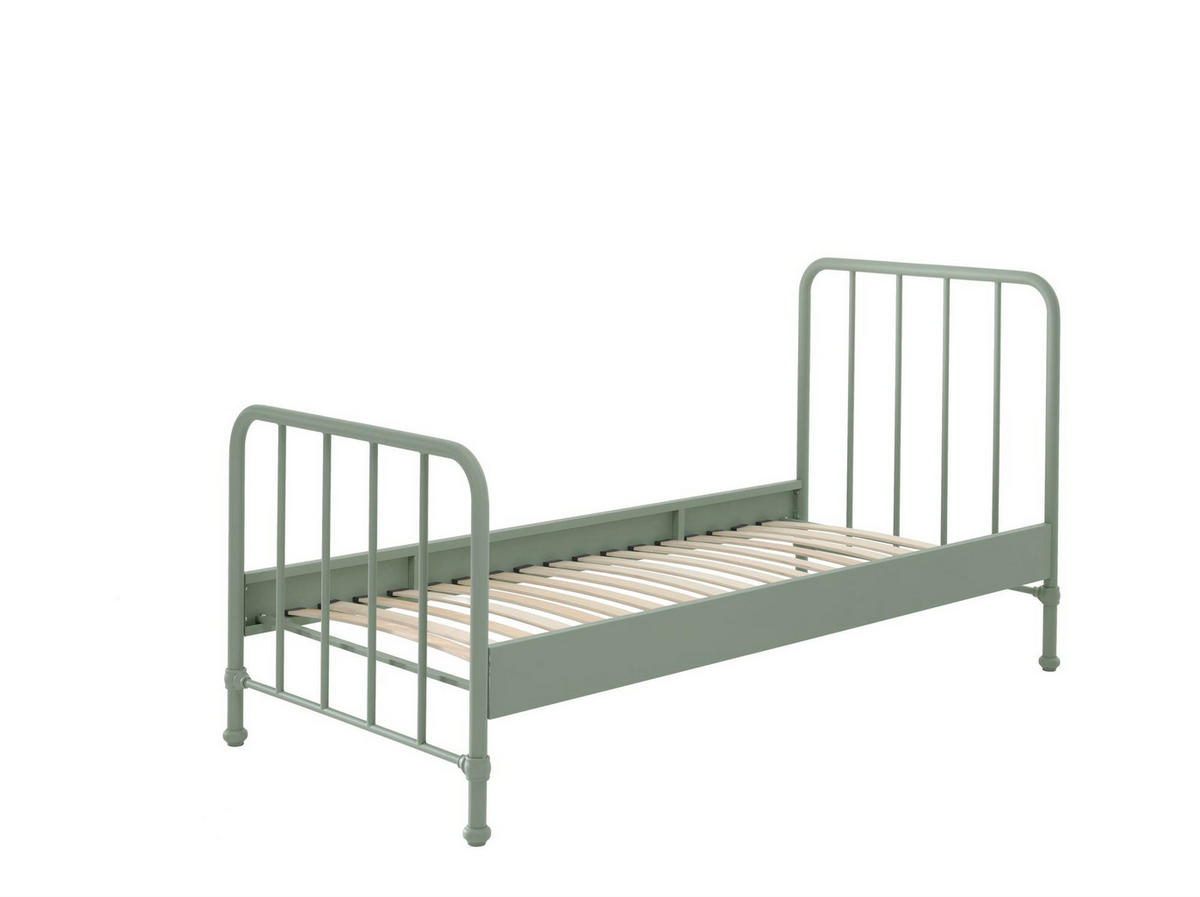 METALLBETT Kay 97x110x206 aus Metall in Grün matt - Grün, Metall (90/200cm) - 58aufmkessel