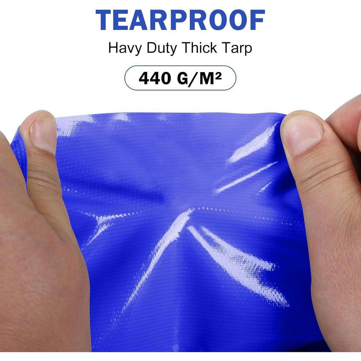 ABDECKPLANE 3x4m 440 g/m² Blau - Blau, Kunststoff (300/400/1cm)