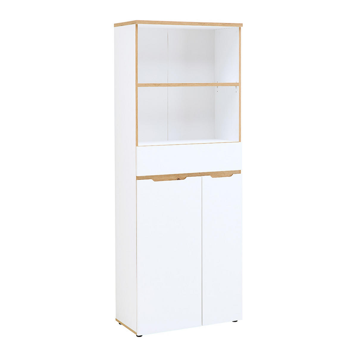 AKTENSCHRANK Manresa-36 - Weiß, Holzwerkstoff (75/197/38cm) - Lomado