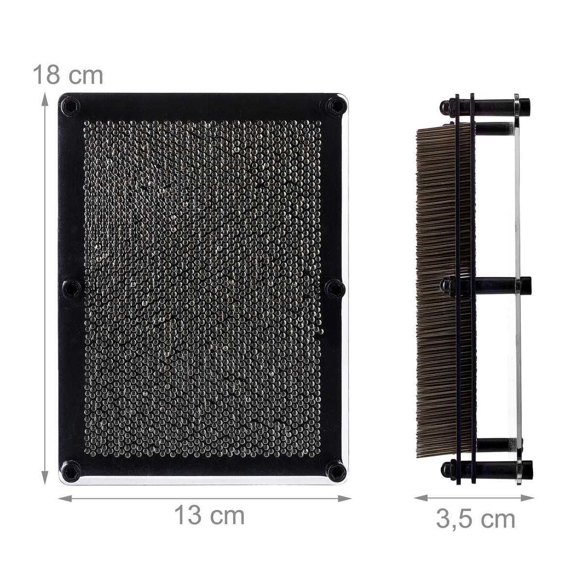 DOSKA na nechty - viacfarebná, kov/plast (13/18/3.5cm) - Relaxdays