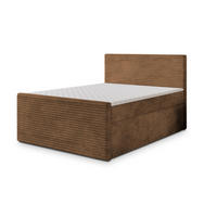 BOXBETT NOLEN 160x200 cm mit Matratze und Topper - Kupferfarben - Kupferfarben, Holz (160/200cm) - MASSENO