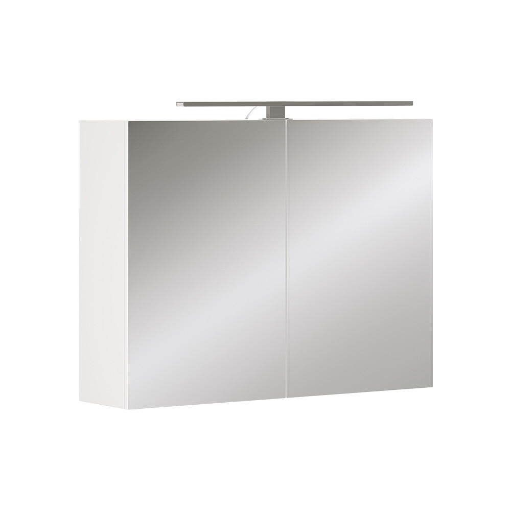 BADRUMSSPEGELSK&Aring;P Lavio Vit 80x60 cm med LED-belysning 60/80/20 cm