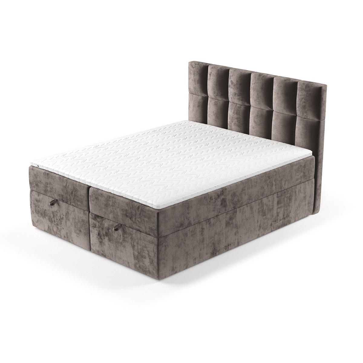 BOXBETT Essence Braun 180/200 cm - Schwarz/Braun, Holz/Holzwerkstoff (180/200cm) - Maison de Reve