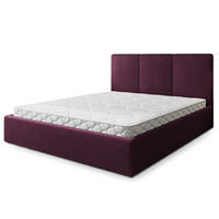 POLSTERBETT AZURI 160x200 cm mit Bettkästen - Violett - Violett, Holz (160/200cm) - MASSENO