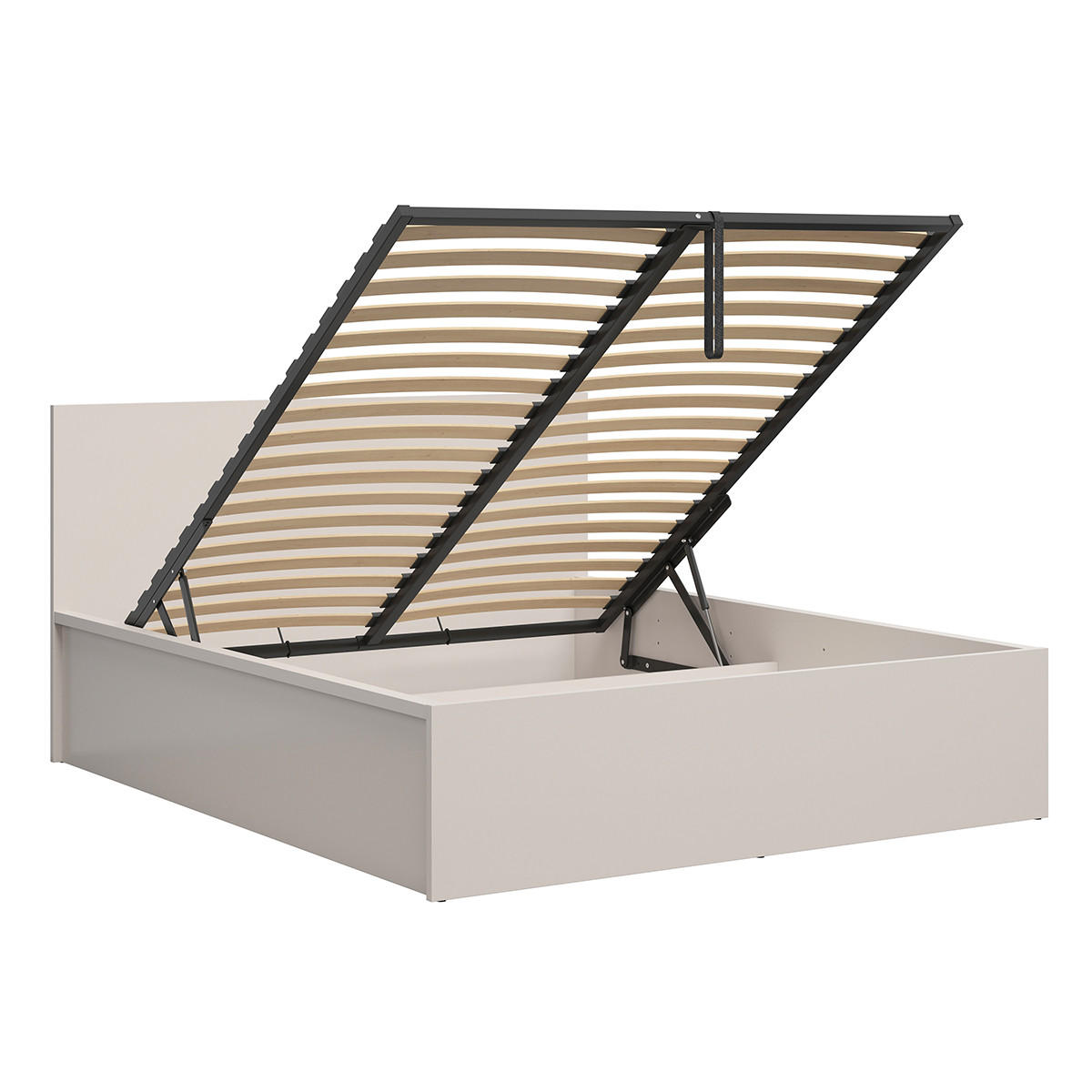 BOXBETT 160/200 Edwin Kaschmir - Beige, Holzwerkstoff (160/200cm) - Petits-meubles