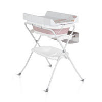 BABYWANNE Wickeltisch Como 2 in 1 rosa faltbar, Wickelauflage, Zubehörfach - Rosa, Kunststoff (85/72cm) - Cangaroo