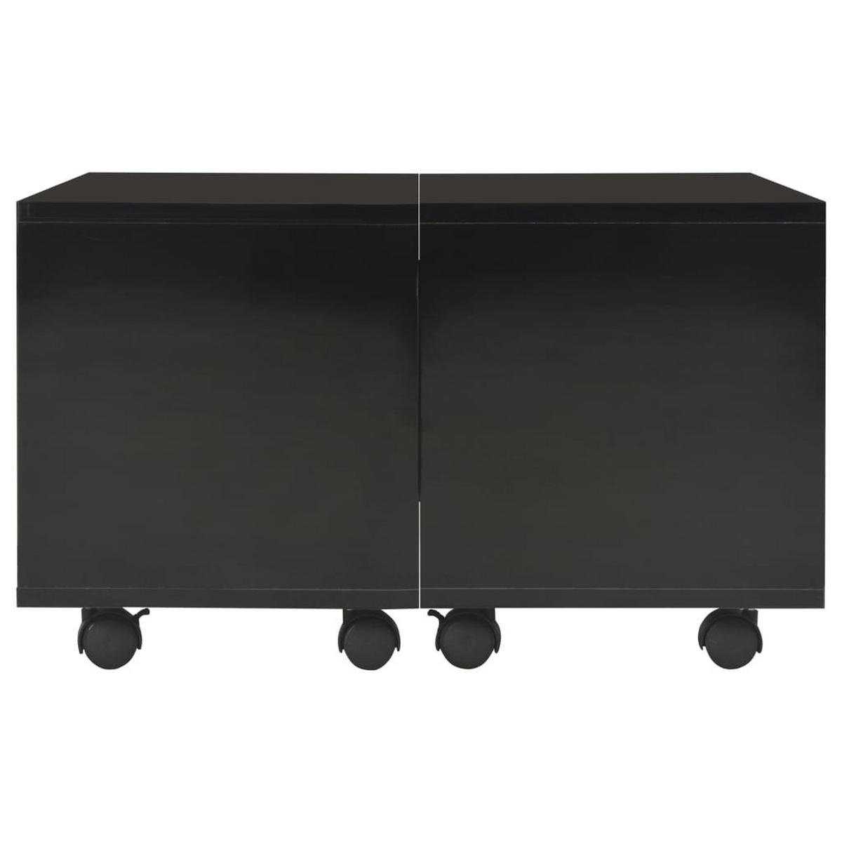 COUCHTISCH Hochglanz-Schwarz 60x60x35 cm Holzwerkstoff - Schwarz, Holzwerkstoff (60/60/35cm) - furnicato