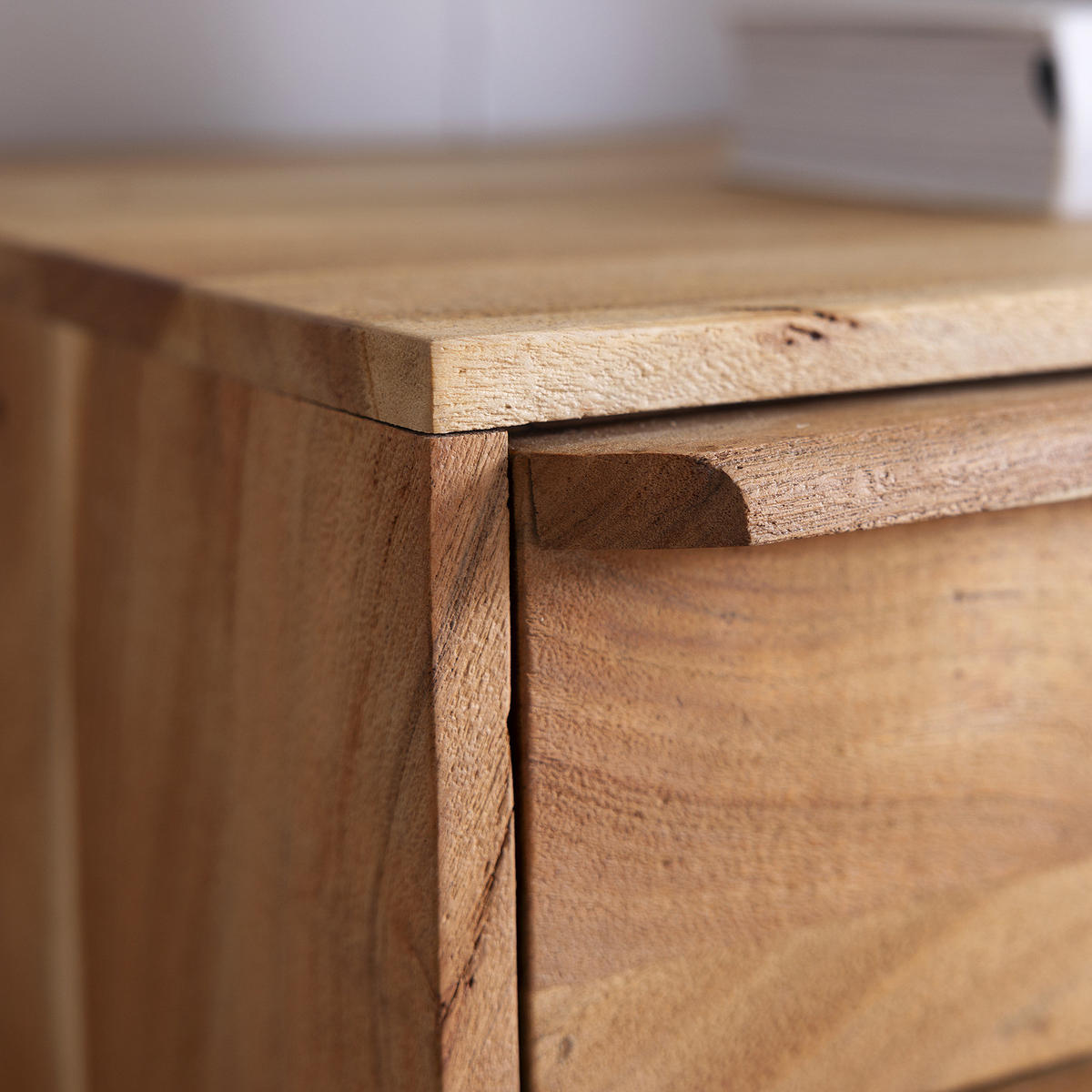MASSIVES SIDEBOARD mit 6 Schubladen - Akazie massiv - Akaziefarben, Holz (160/80/40cm) - home24