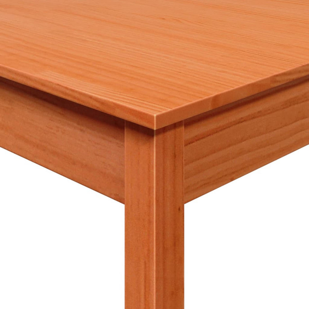 ESSTISCH Wachsbraun 55/55/75 Cm Massivholz Kiefer - Braun, Holz (55/55/75cm) - vidaXL