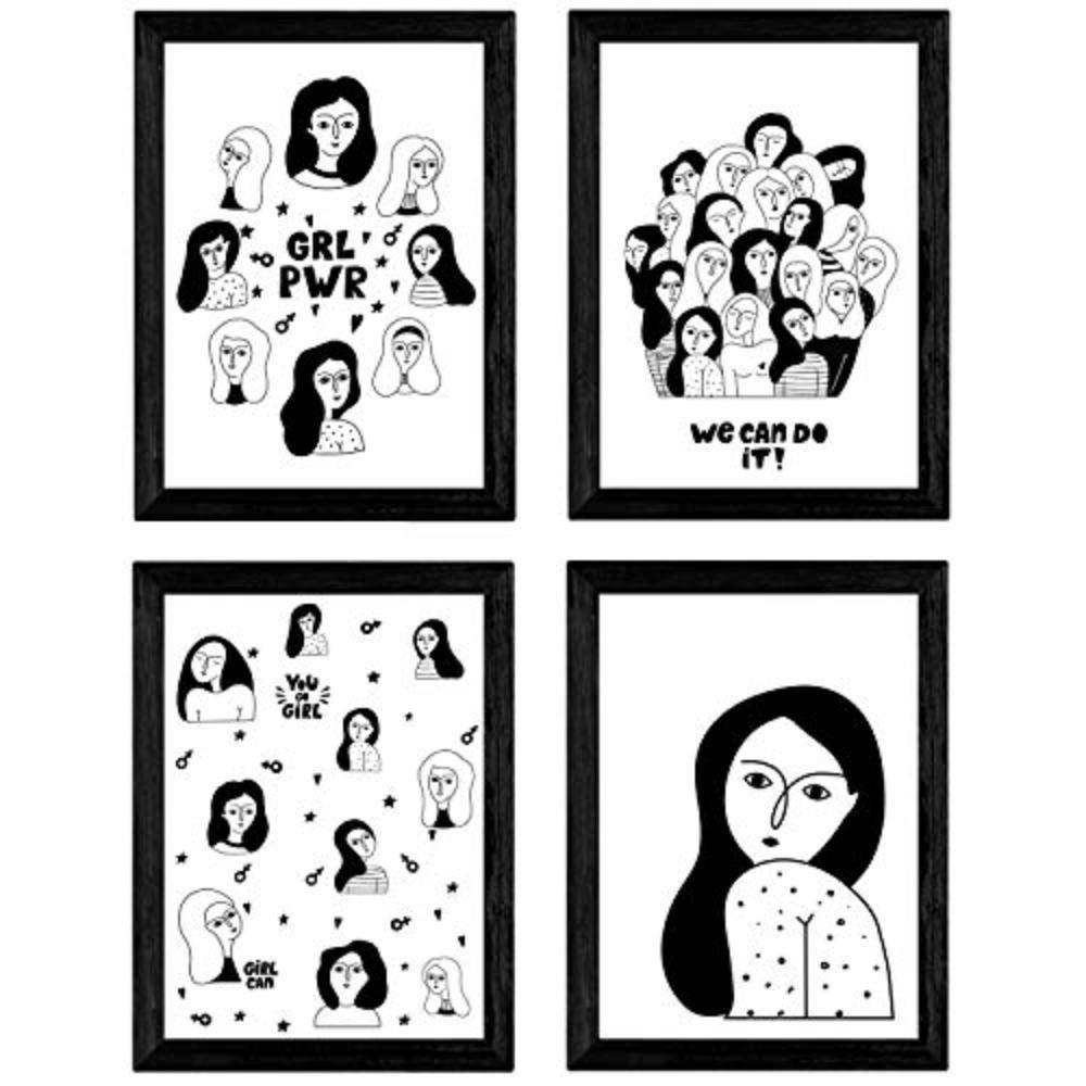 Nacnic Poster Schwarz 29.7x3 cm