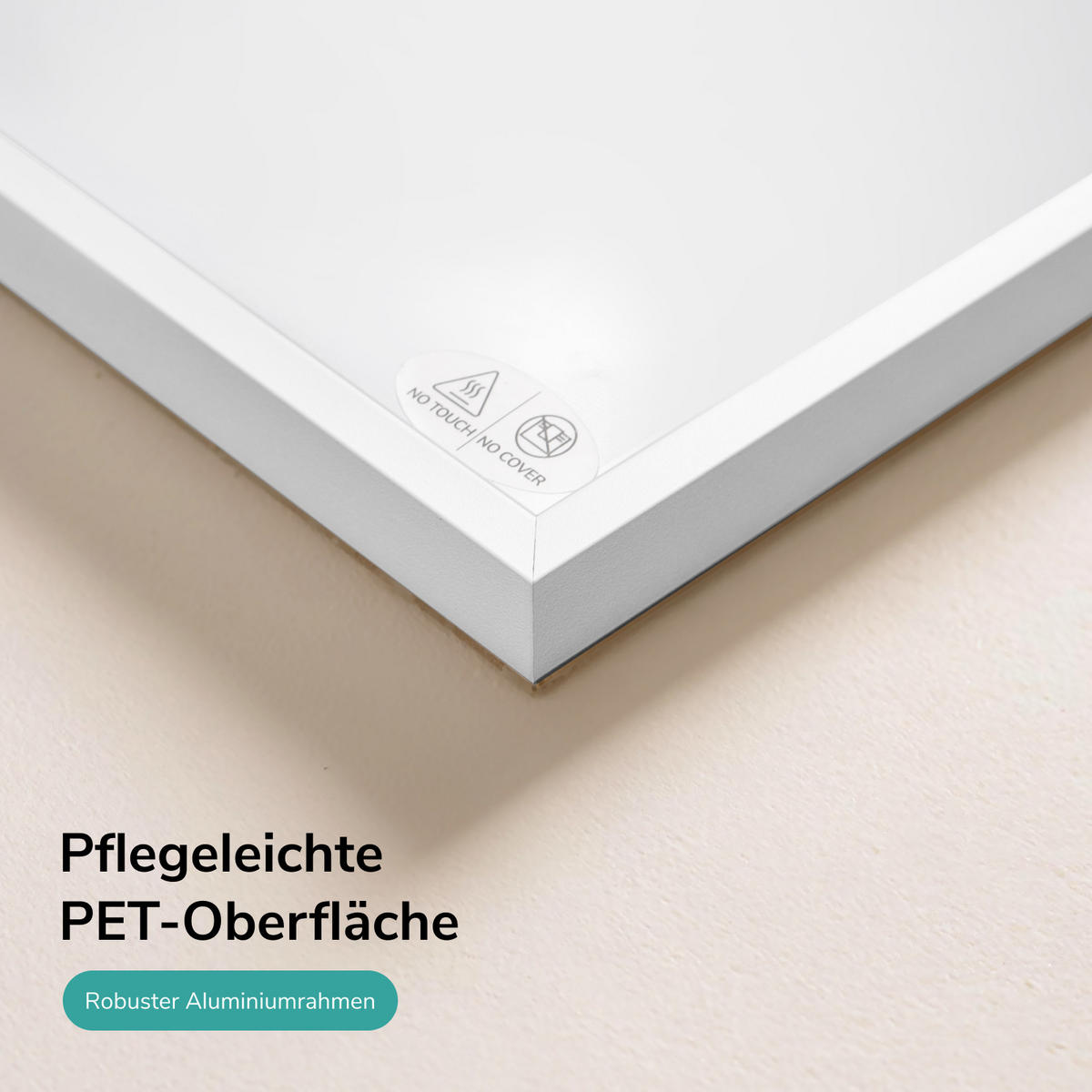 WANDKONVEKTOR Elektrisch 300 W mit Thermostat und App Steuerung 50,5/59,5 cm - Weiß, Kunststoff/Metall (50.5/59.5/2cm) - EMKE