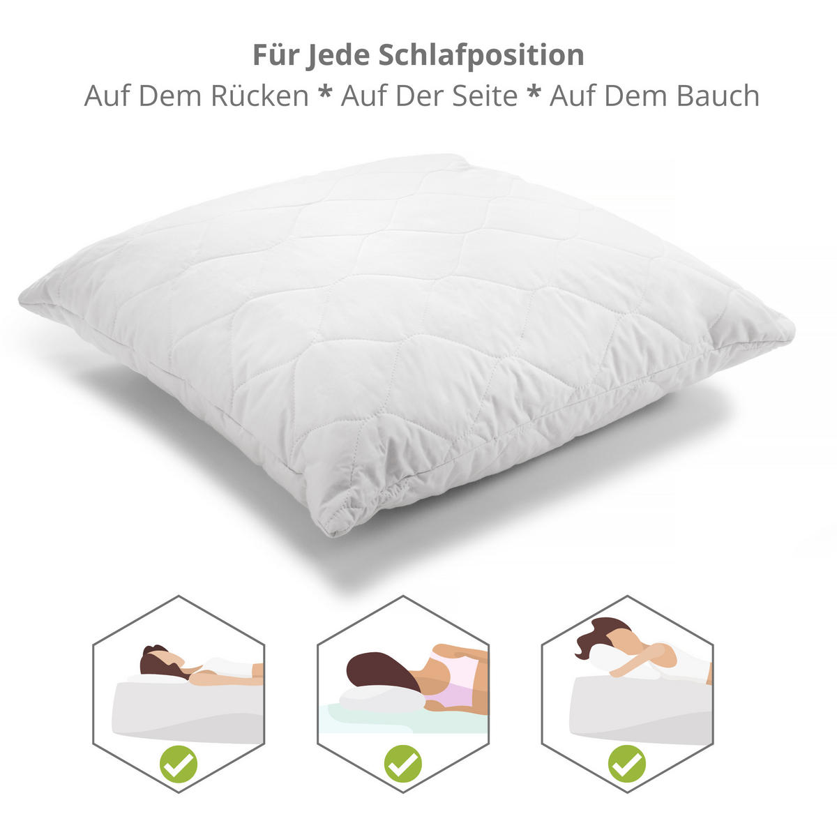 KISSEN COLD FEEL, Leinen - Weiß, Textil (60/60cm) - WOODEK