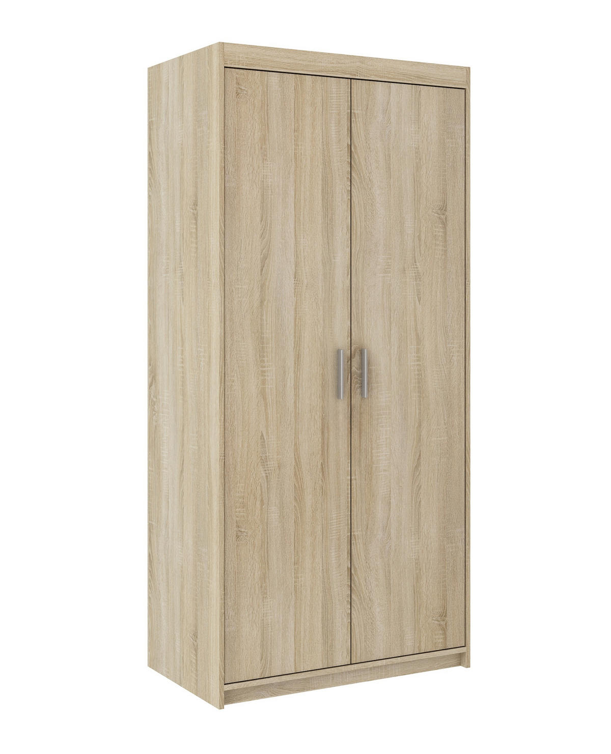 KLEIDERSCHRANK Storicos Sonoma Eiche 89,7/190,5/53 cm - Modern 2-türig - Beige, Holzwerkstoff/Kunststoff (89.8/190.6/53cm) - AX Living