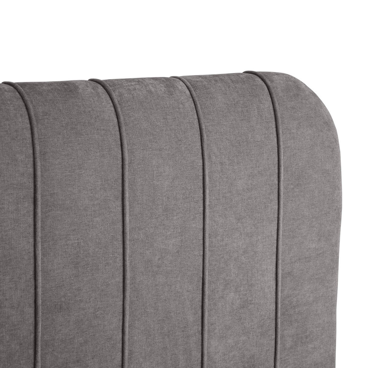 ČALOUNĚNÁ POSTEL Livre bez matrace, s úložným prostorem, plynovými písty, 160x200 cm, žinylková látka, tmavě šedá - tmavě šedá, textil (160/200cm) - Beautysofa