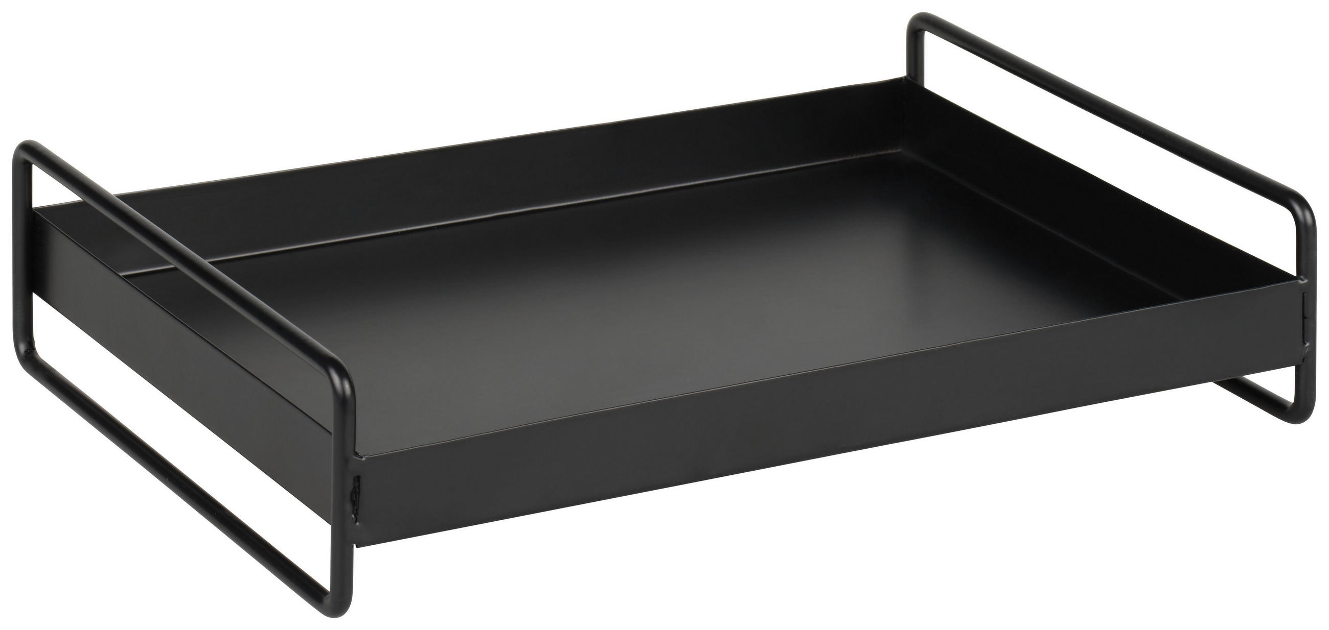 DEKOTABLETT Leona Schwarz - Schwarz, Metall (7cm) - Mömax