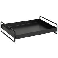 DEKOTABLETT Leona Schwarz - Schwarz, Metall (7cm) - Mömax