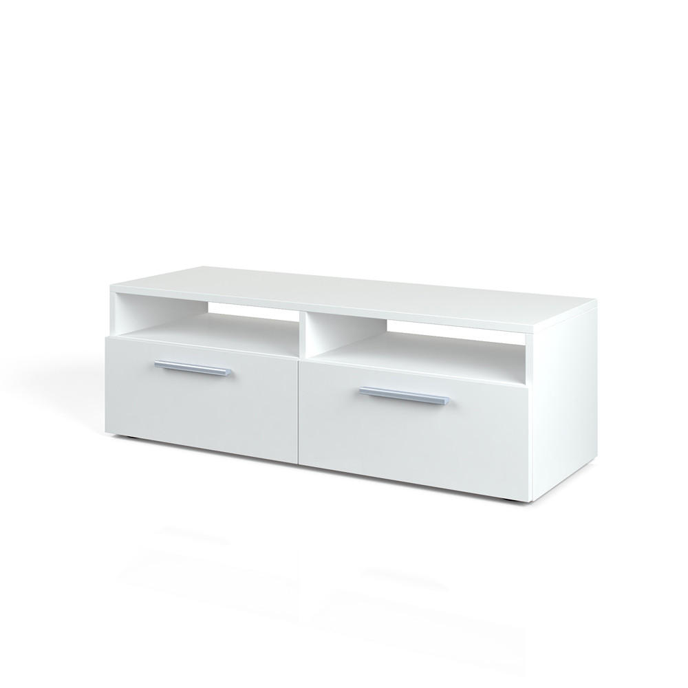 LOWBOARD Diego Weiß 95 x 38 cm - Weiß, Holzwerkstoff (95/38/33.2cm) - Vicco