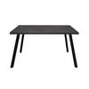 ESSZIMMERTISCH rechteckig Ediva 1 140 x 90 x 75 Esstisch Schwarz/Schwarzstahl - Schwarz, Metall (140/90/75cm) - 58aufmkessel
