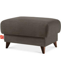 HOCKER GUSTAVO II, Graubeige - Greige/Beige, Holz/Holzwerkstoff (92/49/92cm) - KONSIMO®