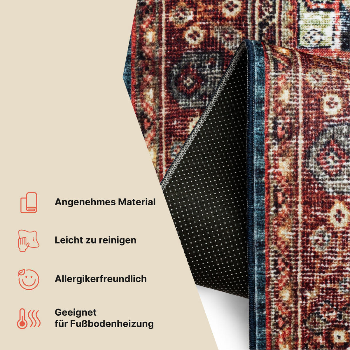 TEPPICH ISPAHAN Rot 200/300 cm - Rot, Textil (200/300cm) - Tapiso