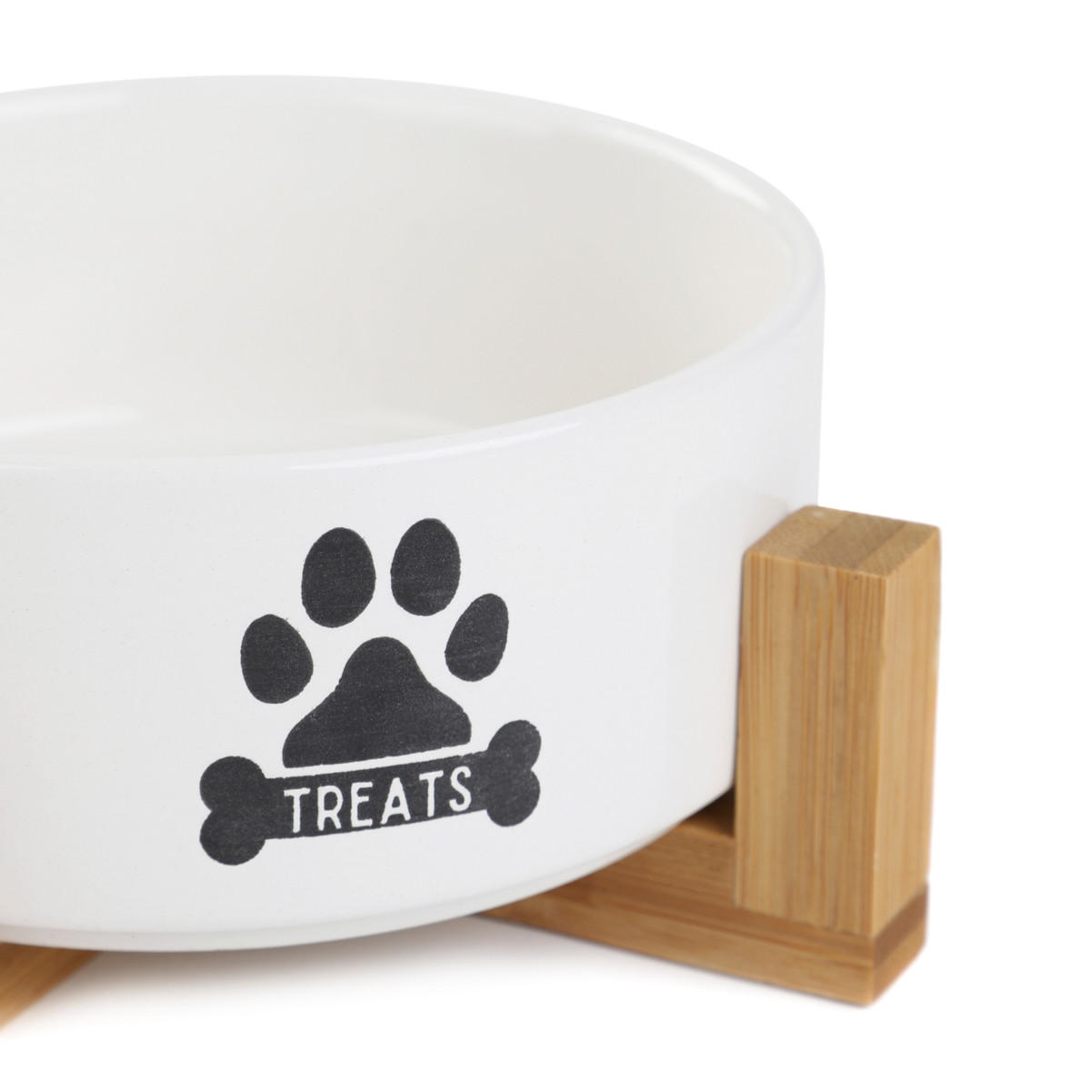HUNDENAPF Treats 13/7 cm - Weiß, Keramik (13/13/7cm) - Homla
