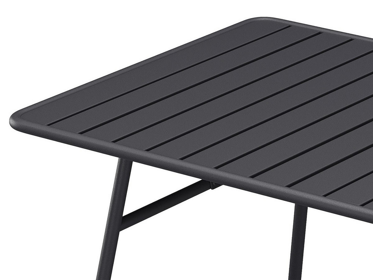 GARTENTISCH - L. 200 cm - Metall - Anthrazitgrau - MIRMANDE von MYLIA - Anthrazit, Metall (100/200/75cm) - Vente-Unique