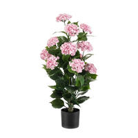 KUNSTBLUME Künstliche Hortensie - Gloria 90 cm - Pink, Kunststoff (90cm) - Emerald