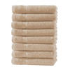 GÄSTEHANDTUCH 30x50 cm Frottier Gästetuch im 8er Set aus 100% Baumwolle, Beige 500g/m2 - Beige, Textil (35/50cm) - Carpe Sonno
