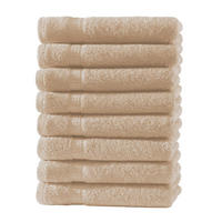 GÄSTEHANDTUCH 30x50 cm Frottier Gästetuch im 8er Set aus 100% Baumwolle, Beige 500g/m2 - Beige, Textil (35/50cm) - Carpe Sonno