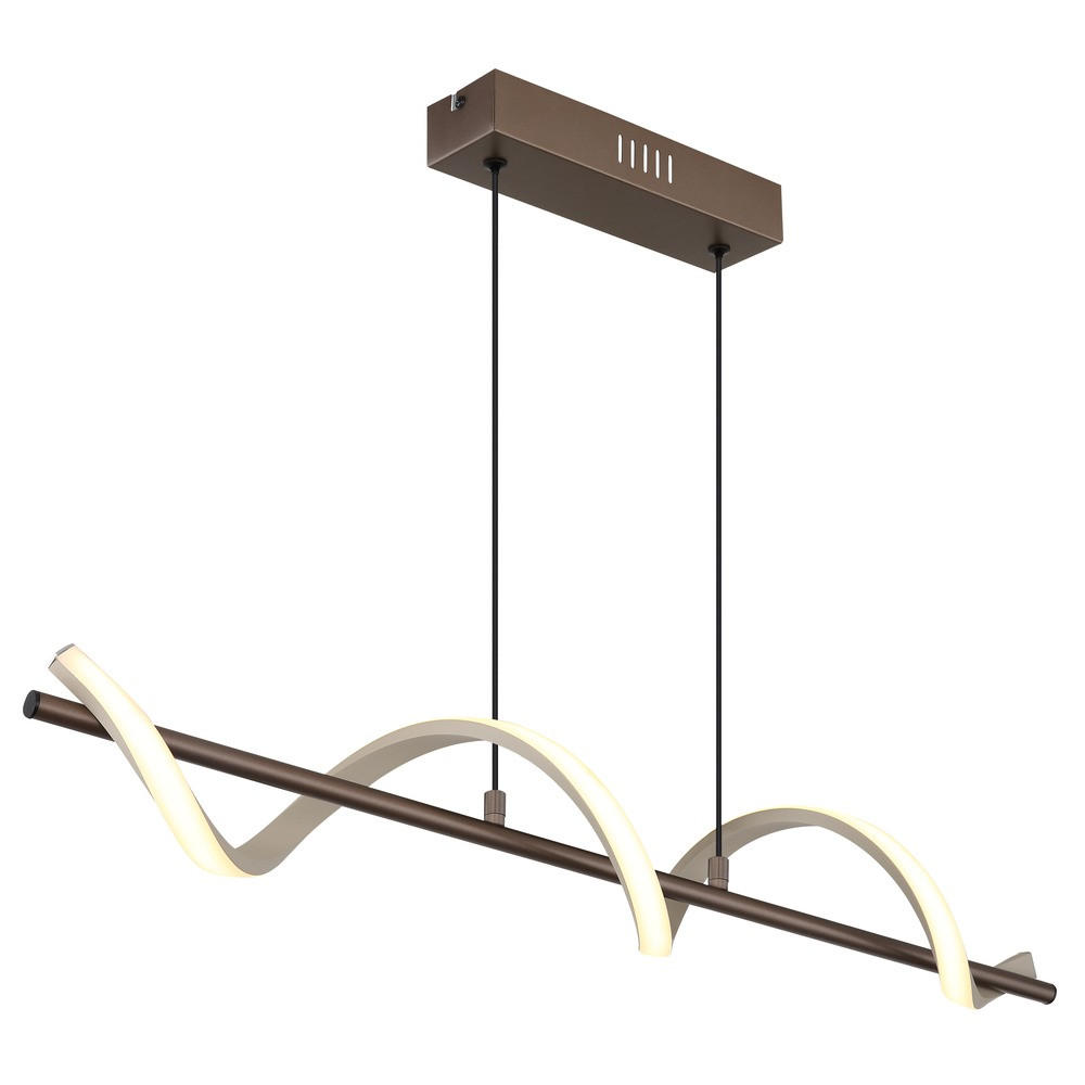 LED HÄNGELEUCHTE SPIRO Metall Beige matt - Beige, Metall (80/15.5/120cm) - Globo Lighting