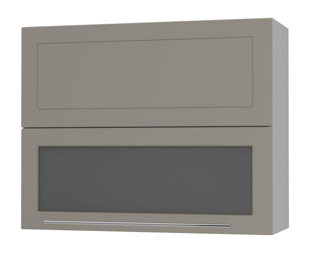 KÜCHENHÄNGESCHRANK Kvantum W8BS/90 Beige Matt / Grau Matt 90 / 32,5 / 72cm - Beige/Grau, Holz/Holzwerkstoff (90/72/32.5cm) - Feldmann-Wohnen
