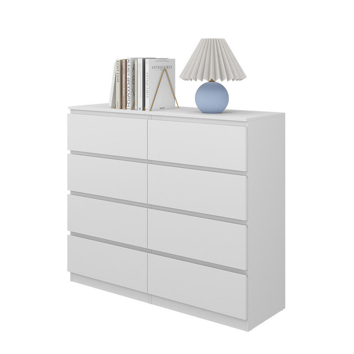 KOMMODE Calisto Weiß 120 x 101.5 cm - Weiß, Holzwerkstoff (39/101.5/120cm) - Vicco