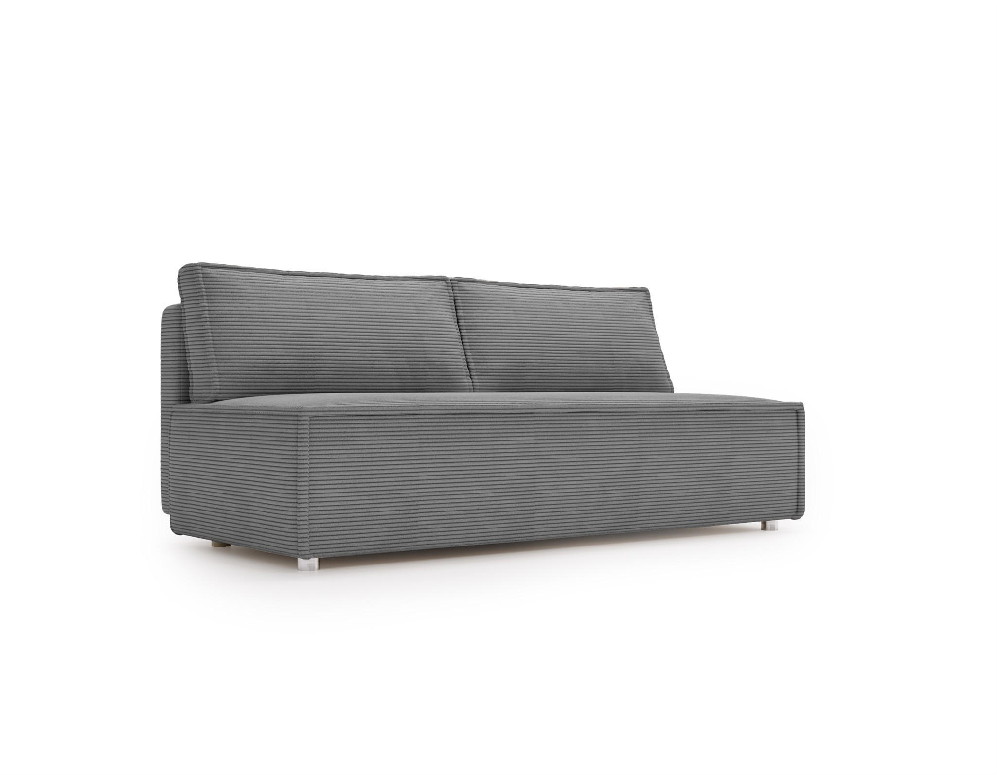 SCHLAFSOFA Amanda In Poso - Grau, Holzwerkstoff/Textil (200/89/100cm) - Fun Möbel