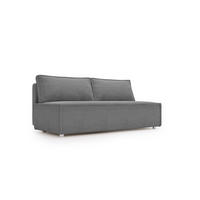 SCHLAFSOFA Amanda In Poso - Grau, Holzwerkstoff/Textil (200/89/100cm) - Fun Möbel