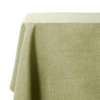 TISCHDECKE Salbeigrün 145 x 300 cm Leinenoptik Wasserdicht - Grün, Textil (300/145/1.5cm)