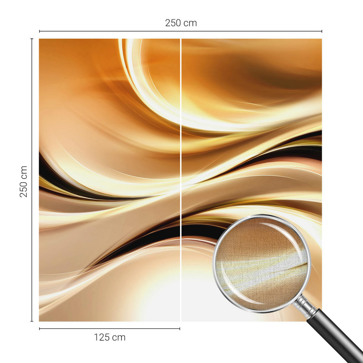 FOTOTAPETE 250x250 cm - Flüssigkeitsleitungen - Schwarz, Textil (250/250cm) - Wallfluent