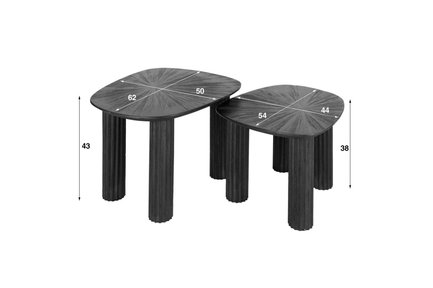 Thumbnail - Kawola Couchtisch, Braun, Holz, Echtholz,Teakholz, Rechteckig, 61x38x76 cm, Wohnzimmer, Wohnzimmertische, Couchtische