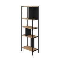 REGAL mit Metallbeinen H175 cm - Alabama - Apfelbaumfarben, Holzwerkstoff (35/175/58cm) - Calicosy