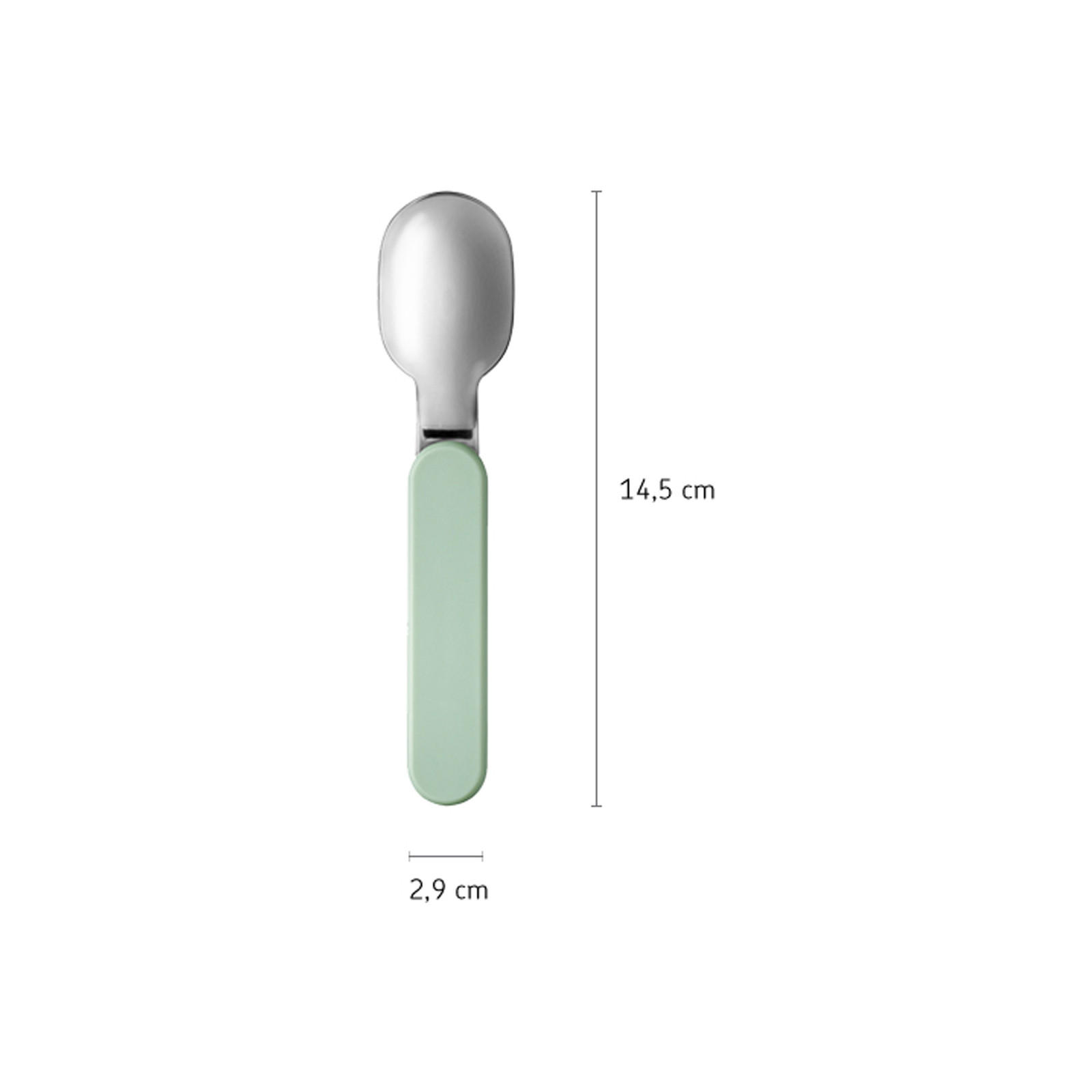 FALTBARER LÖFFEL Ellipse Nordic Red - Rot, Metall - Mepal