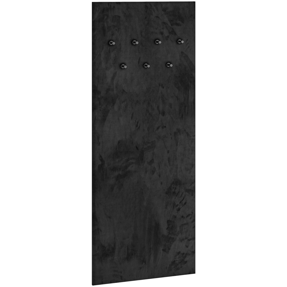 GARDEROBE Vasco Schwarz 60 cm - Schwarz, Holzwerkstoff (60/152.3/7.5cm) - Homebook