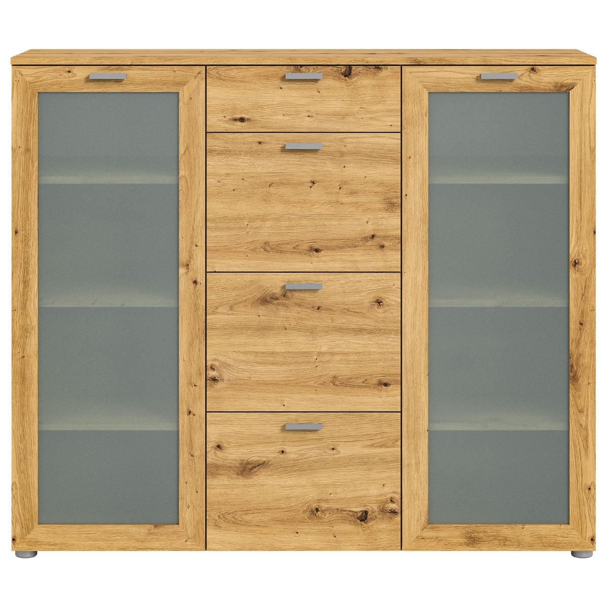 KOMMODE Xeno 37/135/115 cm - Braun, Holzwerkstoff (135/115/37cm) - Xonox