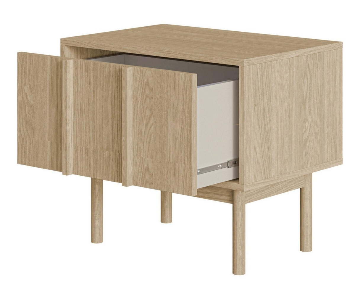 NACHTTISCH Neksto Eichenholzoptik 58 cm - Beige, Holz/Holzwerkstoff (57.9/50/40cm) - Selsey